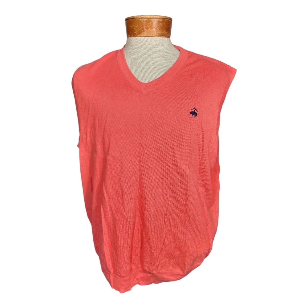 Brooks Brothers 346 V-Neck Pullover Sweater‎ Vest Large Linen Blend